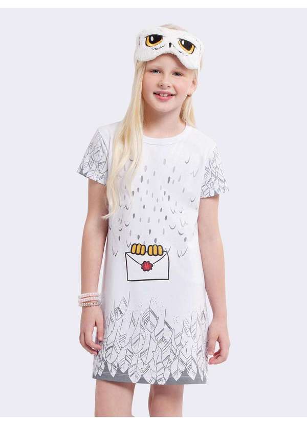 Veggi - Camisola Manga Curta com Tapa Olho Edwiges Branco