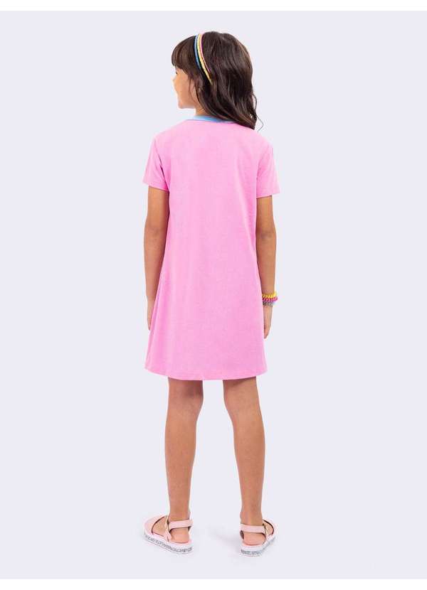 Veggi - Camisola Manga Curta Infantil Meninas Superpoderosas Rosa Rosa 3