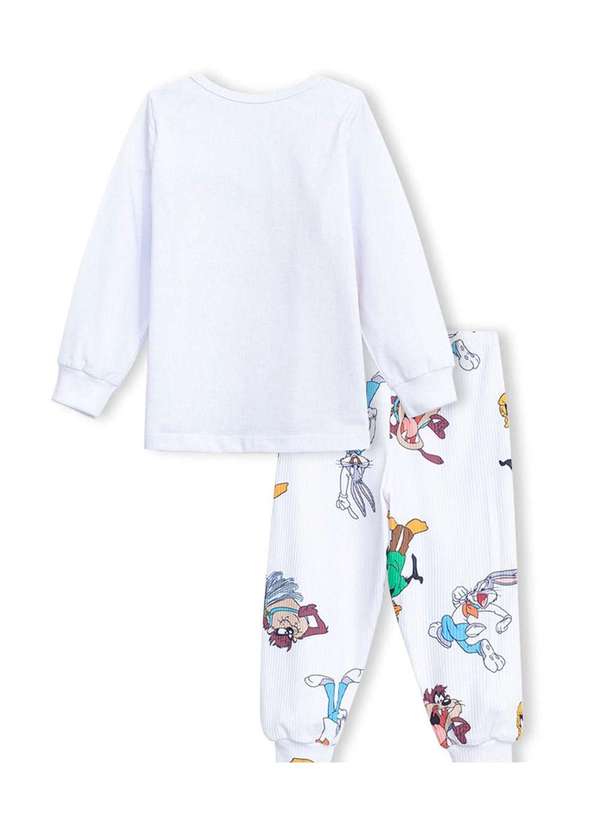 Veggi - Pijama Manga Longa Bebê Lola Bunny Branco 2
