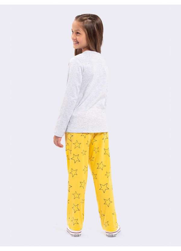Veggi - Pijama Manga Longa Infantil Tom And Jerry Bons Sonhos Cinza