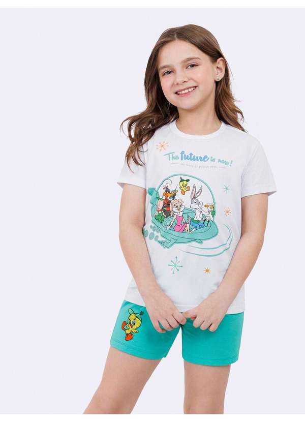 Veggi - Pijama Regata Infantil Jetsons By Mashups Branco