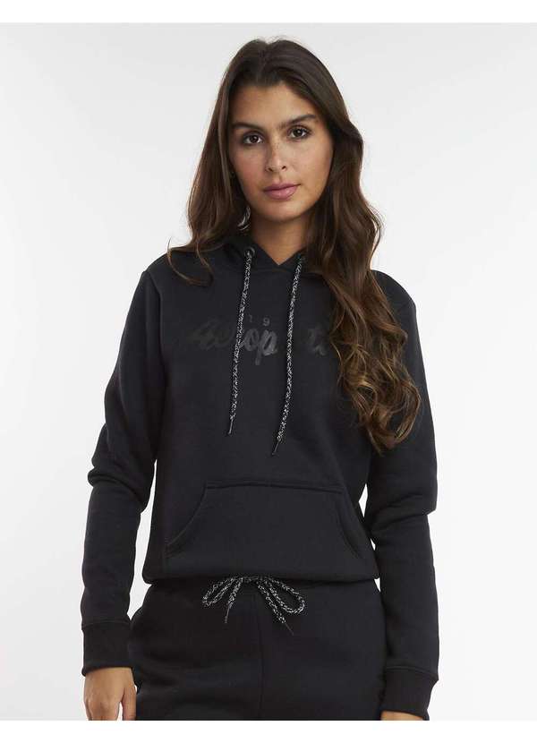 Aeropostale - Moletom Fechado Aéropostale Feminino - Preto