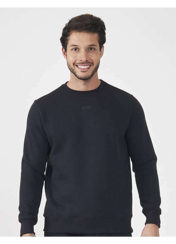 Aeropostale - Blusa Moletom Masculino Fechado Careca Aéropostale - Preto