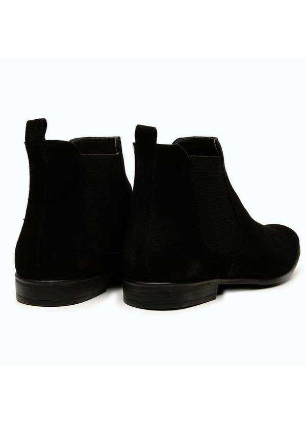 Berganno - Bota Masculina de Camurça Chelsea Preto Preto 7