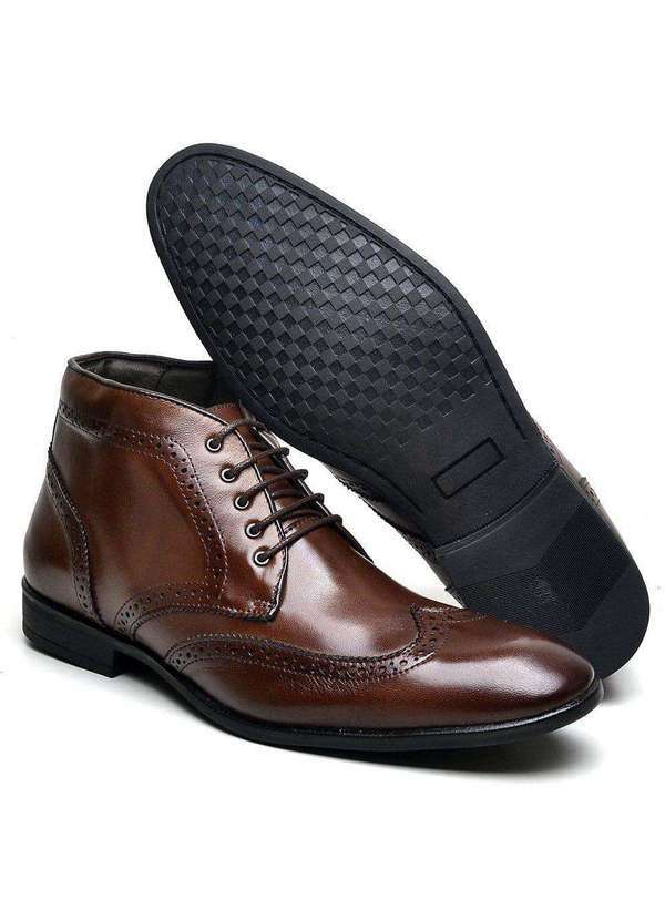 Berganno - Kit Premium de Sapatos Oxford: Durabilidade e Estilo Pinhão+Preto 4