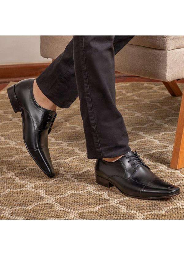 Berganno - Kit de Calçados Masculinos - Ideal para Uso Diários Preto+Preto 6