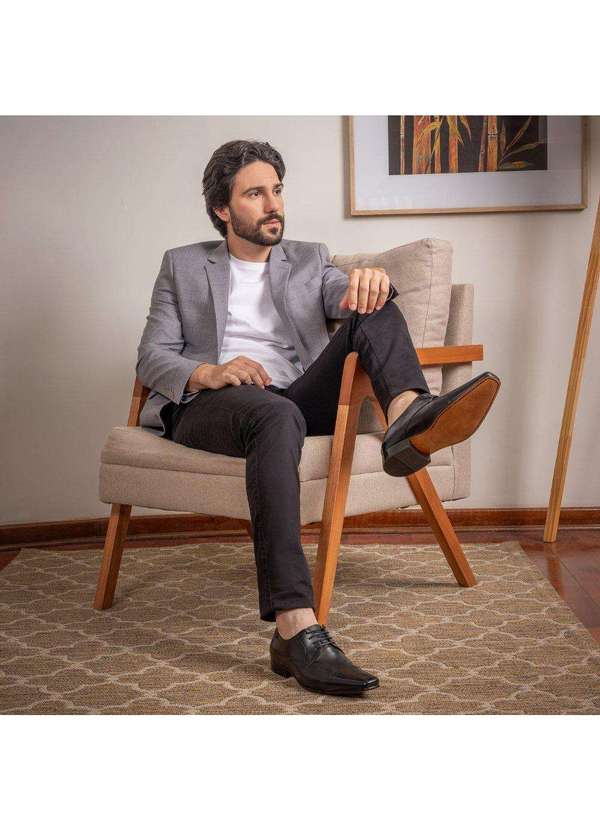 Berganno - Kit de Calçados Masculinos - Ideal para Uso Diários Preto+Preto 8