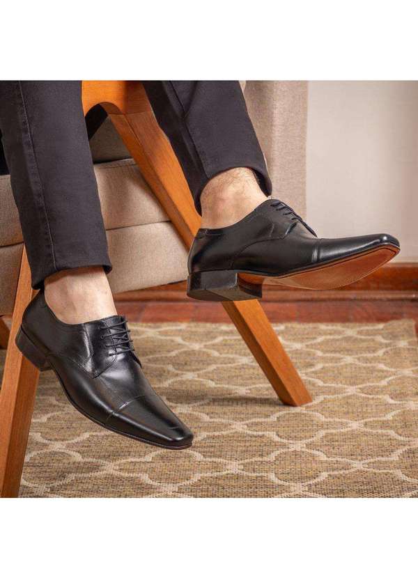 Berganno - Kit de Calçados Masculinos - Ideal para Uso Diários Preto+Preto 9