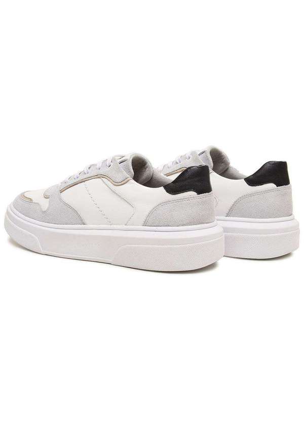 Berganno - Kit Tênis Masculino Social e Casual Esporte e Lazer Trabalho Branco+Pinhão 4