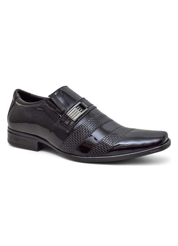 Bkarellus - Sapato Social Bent Preto Preto