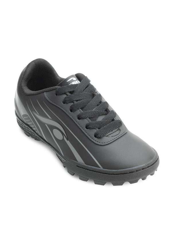 Chuteira Society Infantil Dsix Dx23-6201 Preto/Cinza - Tenishoes