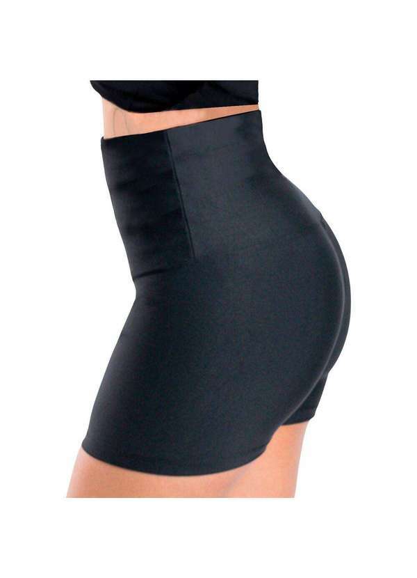 Looks Catwalk - Cinta Shorts Modelador Preto Modela a Cintura Levanta Bumbum - Preto