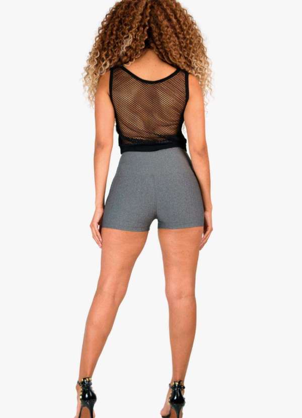 Looks Catwalk - Cinta Shorts Modelador Preto Modela Cintura e Levanta o Bumbum - Mescla 6