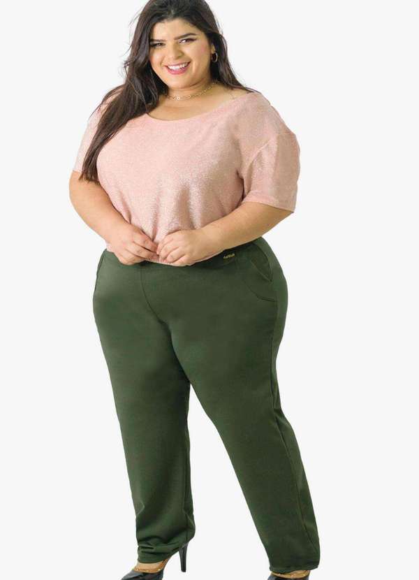 Cala Cotele Plus Plus Size Calca Feminina De Veludo Calça Reta