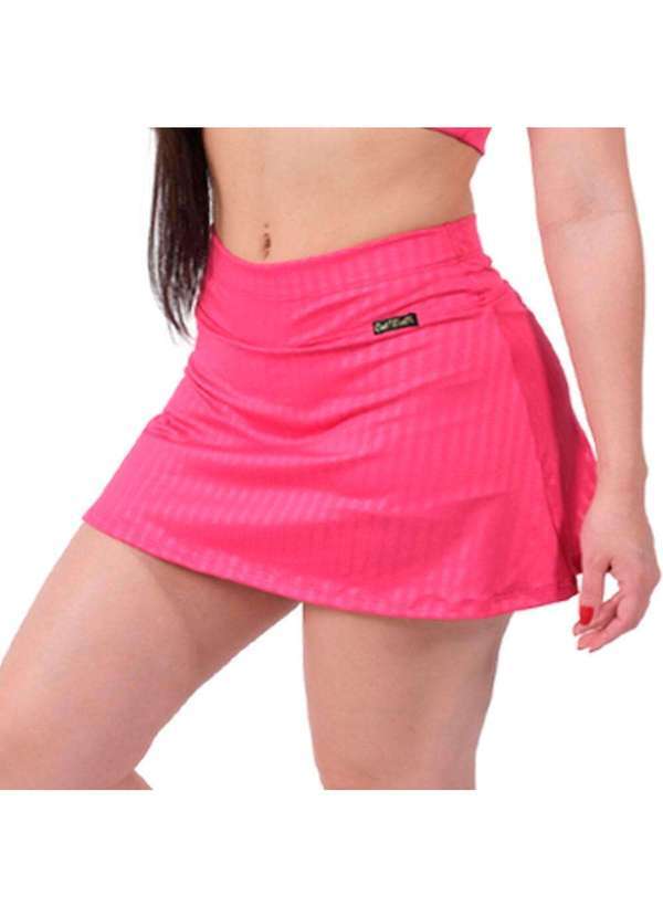 Looks Catwalk - Saia Shorts Fitness Moda Feminina Treino Malhação Academia - Pink