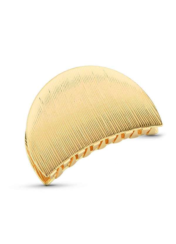 Ora Semijoias - Presilha de Cabelo Metal Escovado - Dourado