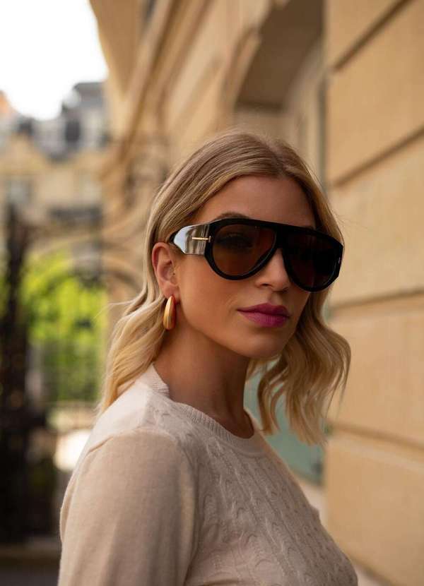 Ora Semijoias - Brinco Semijoia de Argola Acetinado em Banho 18k Dourado