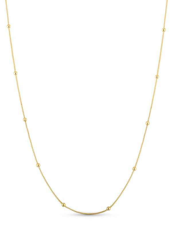 Ora Semijoias - Colar Semijoia com Mini Bolinhas Douradas Banhado a Ouro 18k - Dourado