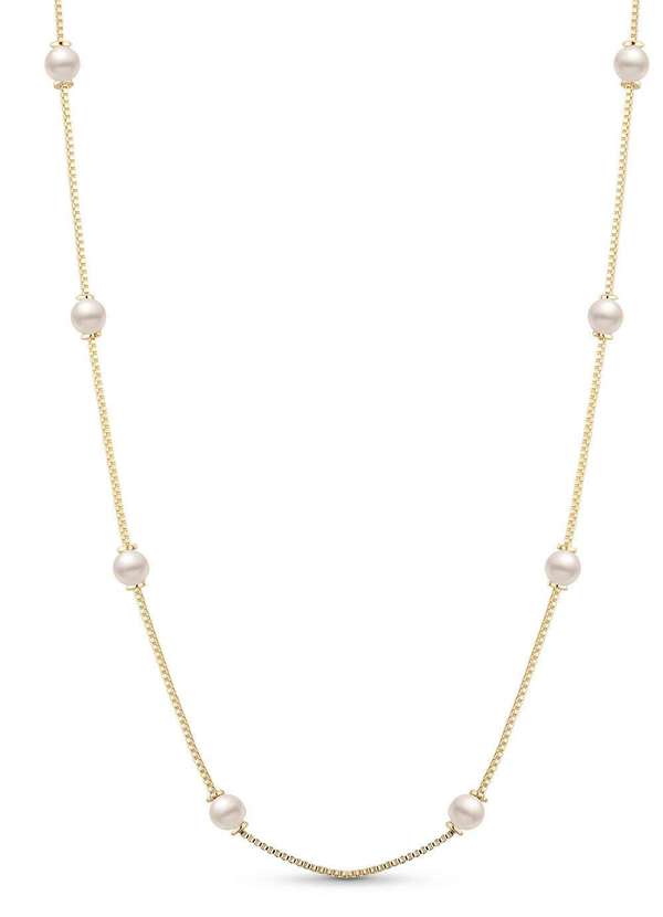 Ora Semijoias - Colar Semijoia com Pérola Banhado a Ouro 18k - Dourado