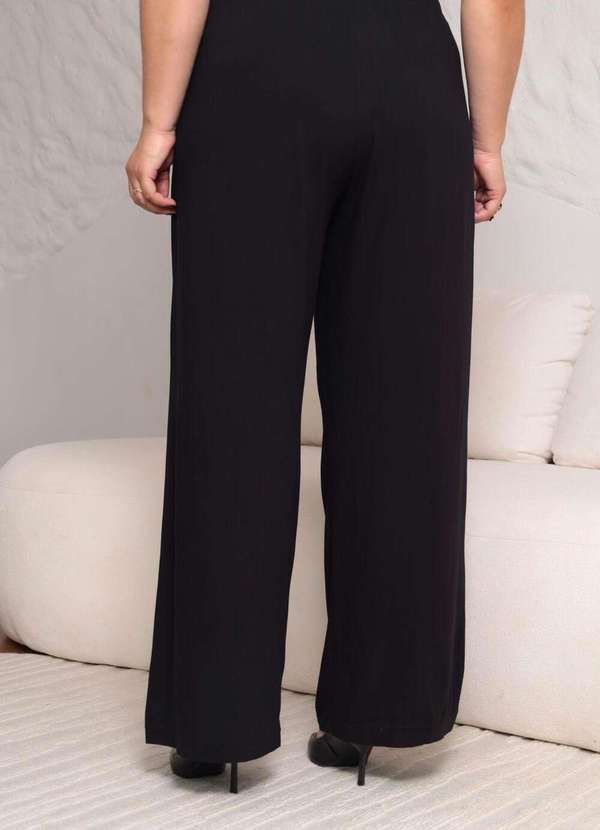 Mais na Moda Plus - Conjunto Plus Size Chic Calça e Kimono Manga Longa Azul Jessica - Azul 7