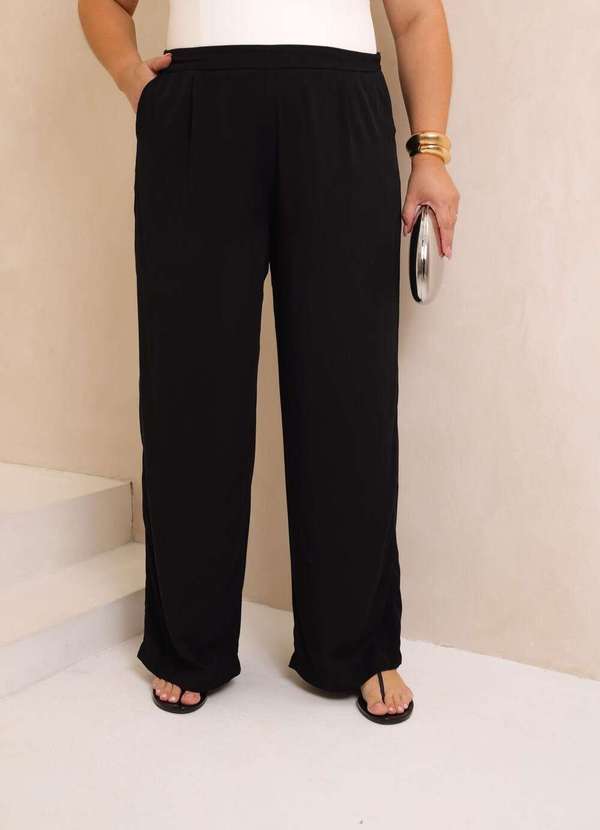 Mais na Moda Plus - Calça Alfaiataria Plus Size Chic Erica - Preto 3