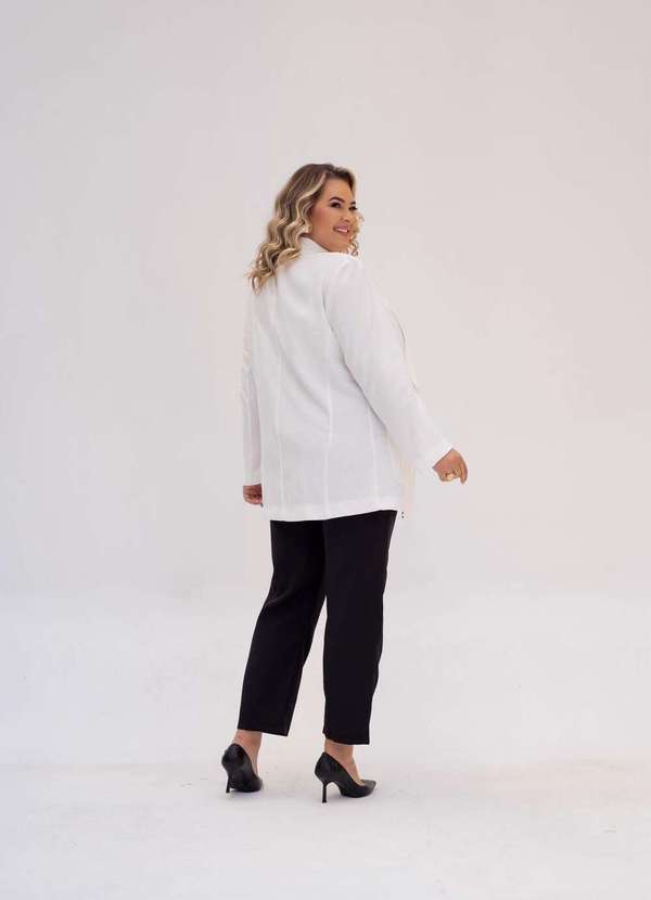 plus size off white blazer