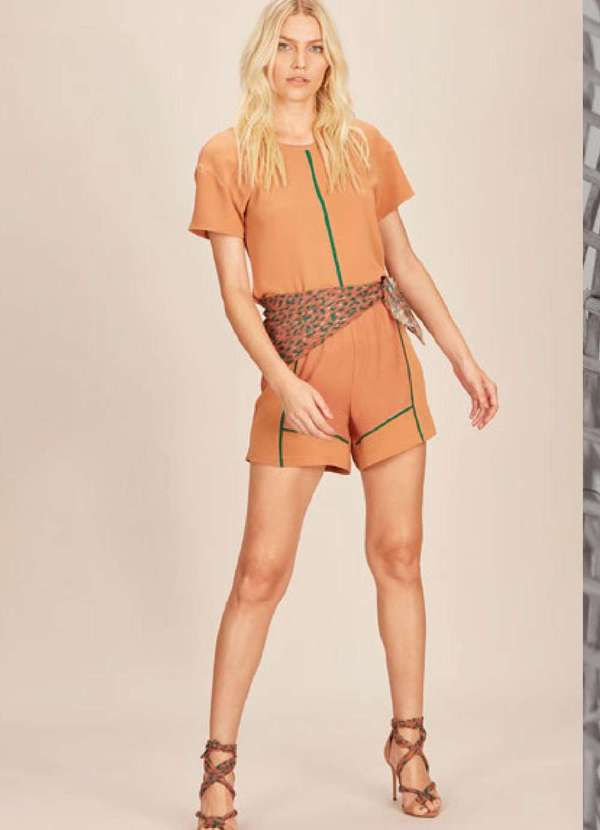 Acostamento - Blusa Acostamento Detalhe Vertical Bege Terre Bege