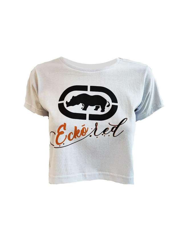 Ecko - Blusa Cropped Ecko Where Branco Branco