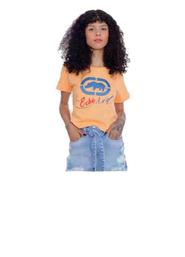 Ecko - Blusa Cropped Ecko Where Laranja Laranja
