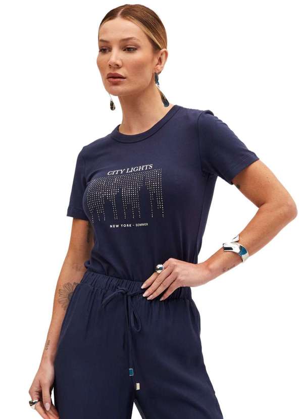 Sommer - Camiseta Sommer Estampada City Azul Azul