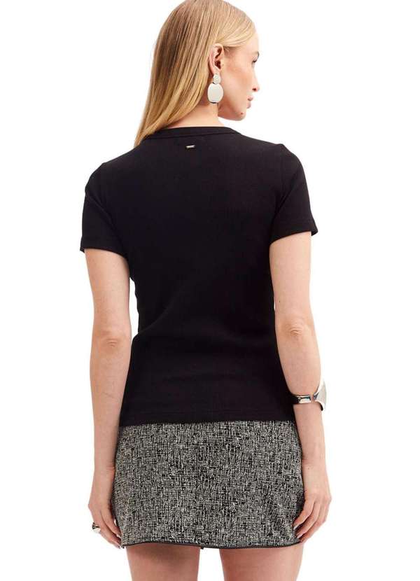 Sommer - Camiseta Sommer Small Estampada Preto Preto 2