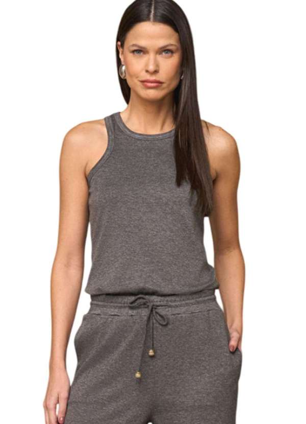 Lado Avesso - Regata Básica Lado Avesso Relax Cinza Cinza