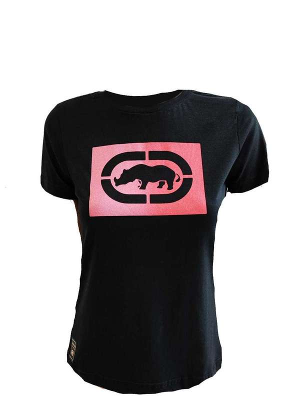 Ecko - T-Shirt Ecko Feminina Stay Preto Preto