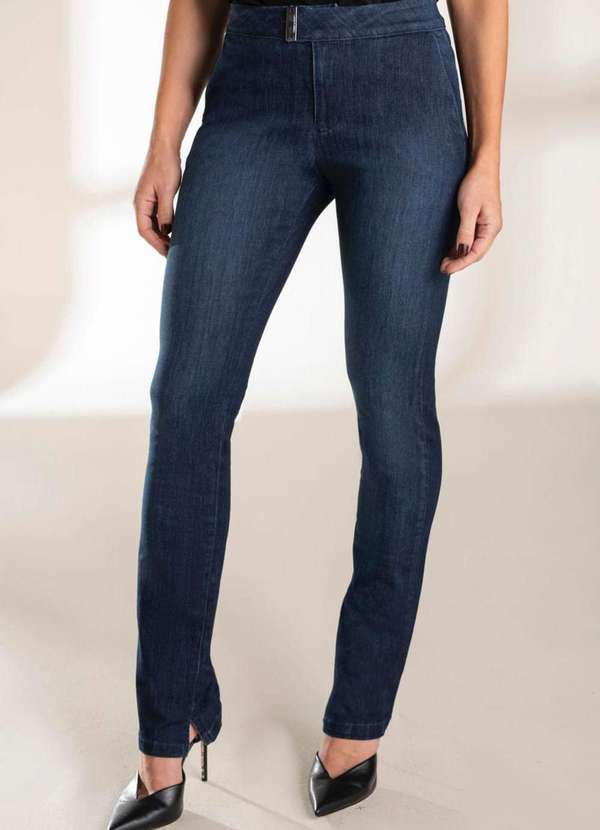 Lado Avesso - Calça Jeans Lado Avesso Alfaiataria Straight Azul Azul