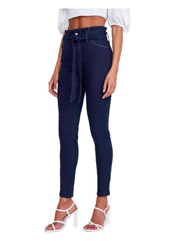 Lado Avesso - Calça Jeans Lado Avesso Pin-Up Azul Azul