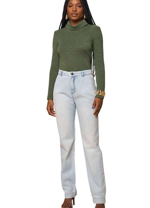 Lado Avesso - Calça Jeans Lado Avesso Reta Delave Azul Azul