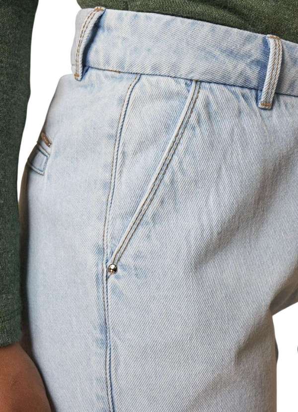 Lado Avesso - Calça Jeans Lado Avesso Reta Delave Azul Azul 4