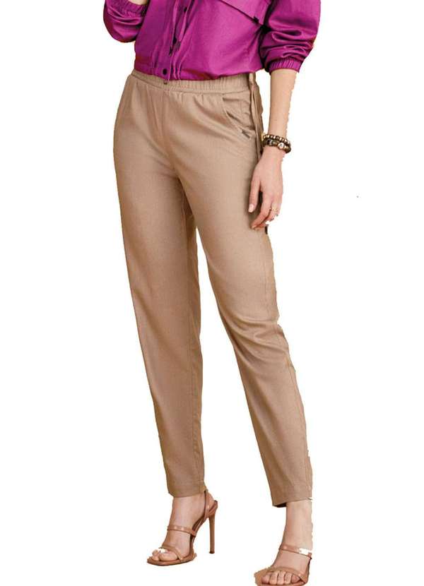 Assédio - Calça Jogger Assedio Bege Gengibre Bege 2