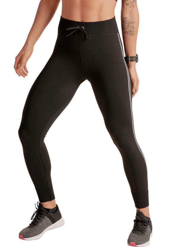 Lupo - Calça Legging Lupo Act Seamless Preto Preto