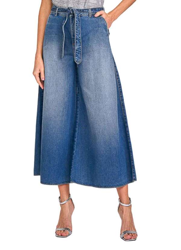 Lado Avesso - Calça Pantacourt Lado Avesso Azul Azul