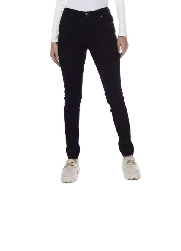 Divero - Calça Veludo Cotelê Divero Skinny Preto Preto