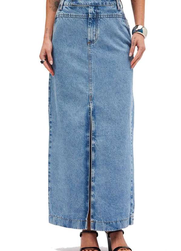 Sommer - Saia Jeans Sommer Longa Azul Azul