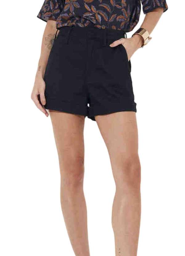 Sommer - Shorts Sarja Sommer com Borda Preto Preto