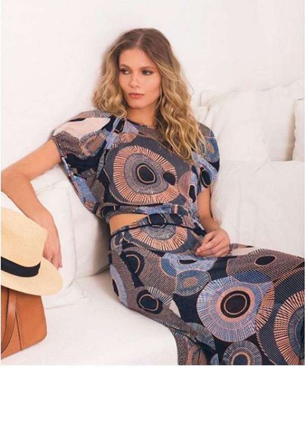 Maria.valentina - Vestido Longo Maria Valentina Azul Azul