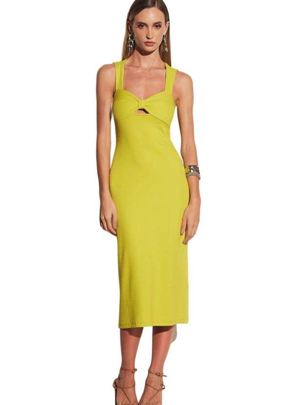 Sommer - Vestido Midi Sommer Verde Lima Verde