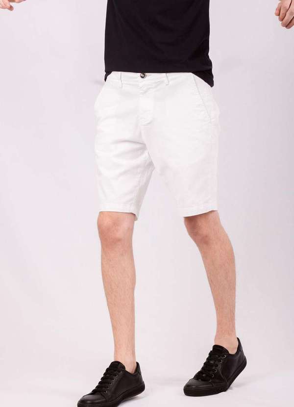 Barezy - Bermuda Barezy Sarja Branco Branco 2