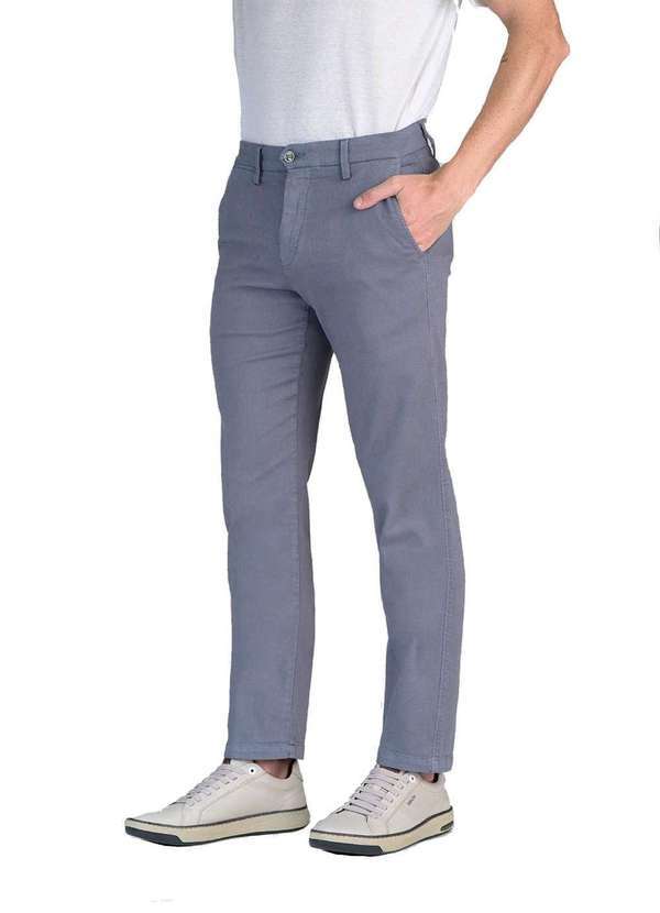 Barezy - Calça Barezy Sarja Skinny Strech Cinza Cinza