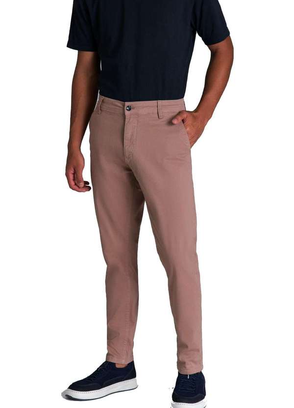 Barezy - Calça Barezy Sarja Skinny Strech Marrom Marrom