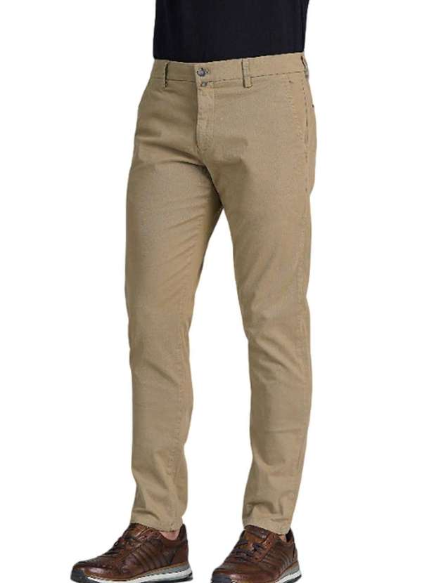 Barezy - Calça Chino Barezy Slim Bege Saara Bege