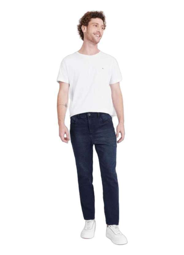 Aramis - Calça Jeans Aramis Slim Blue Stonada Azul Azul